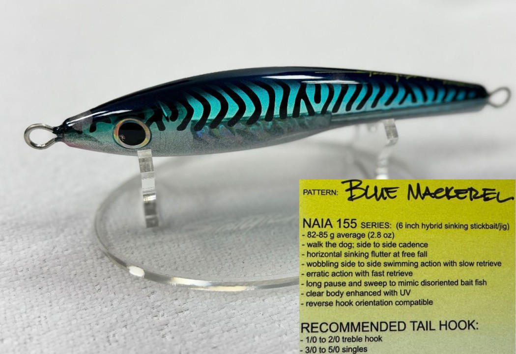 StrategicAngler  CUSTOM LURES -Blue Mackerel