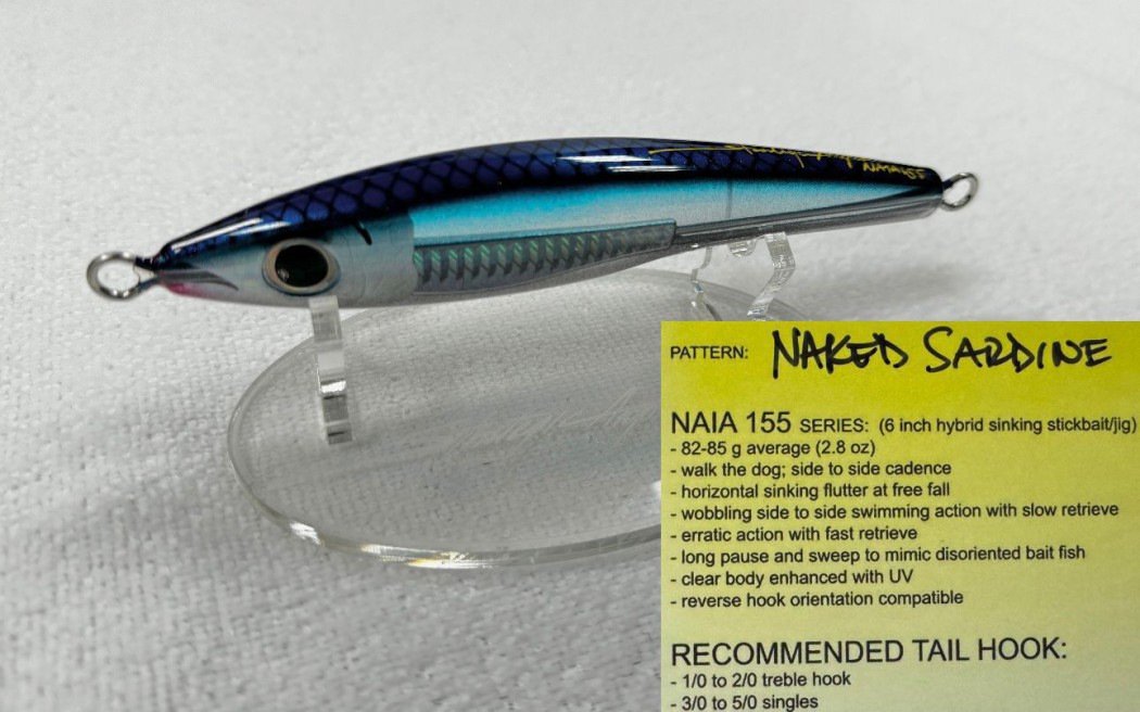 StrategicAngler  CUSTOM LURES -Naked Sardine