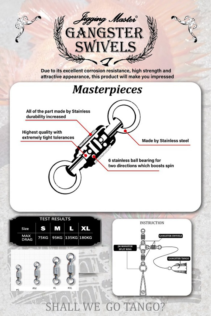 JM Gangster almighty stainless swivel